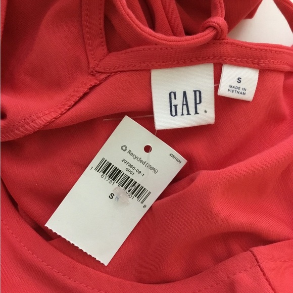 GAP Coral Dress Lace Up Back Dolman Sleeve Size S NWT - Picture 5 of 7